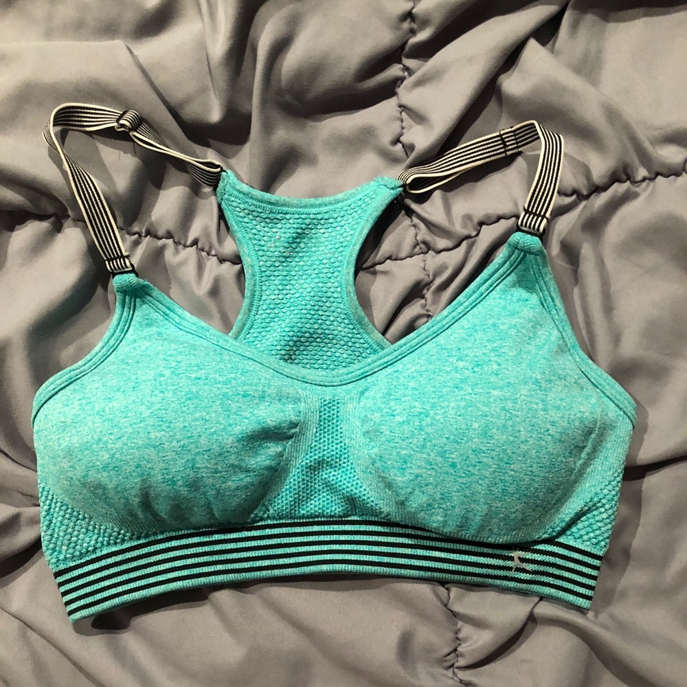 Green sports bra
